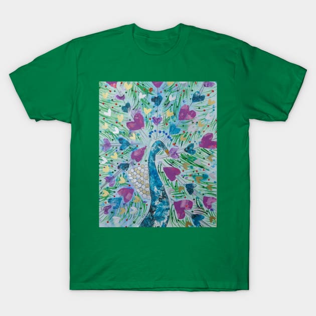 Peacock of Love T-Shirt by Casimirasquirkyart